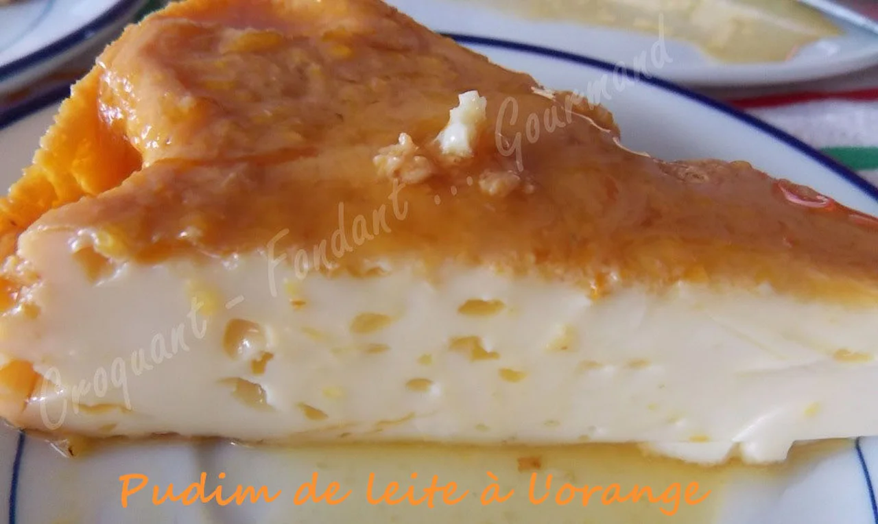 Pudim de leite à l'orange
