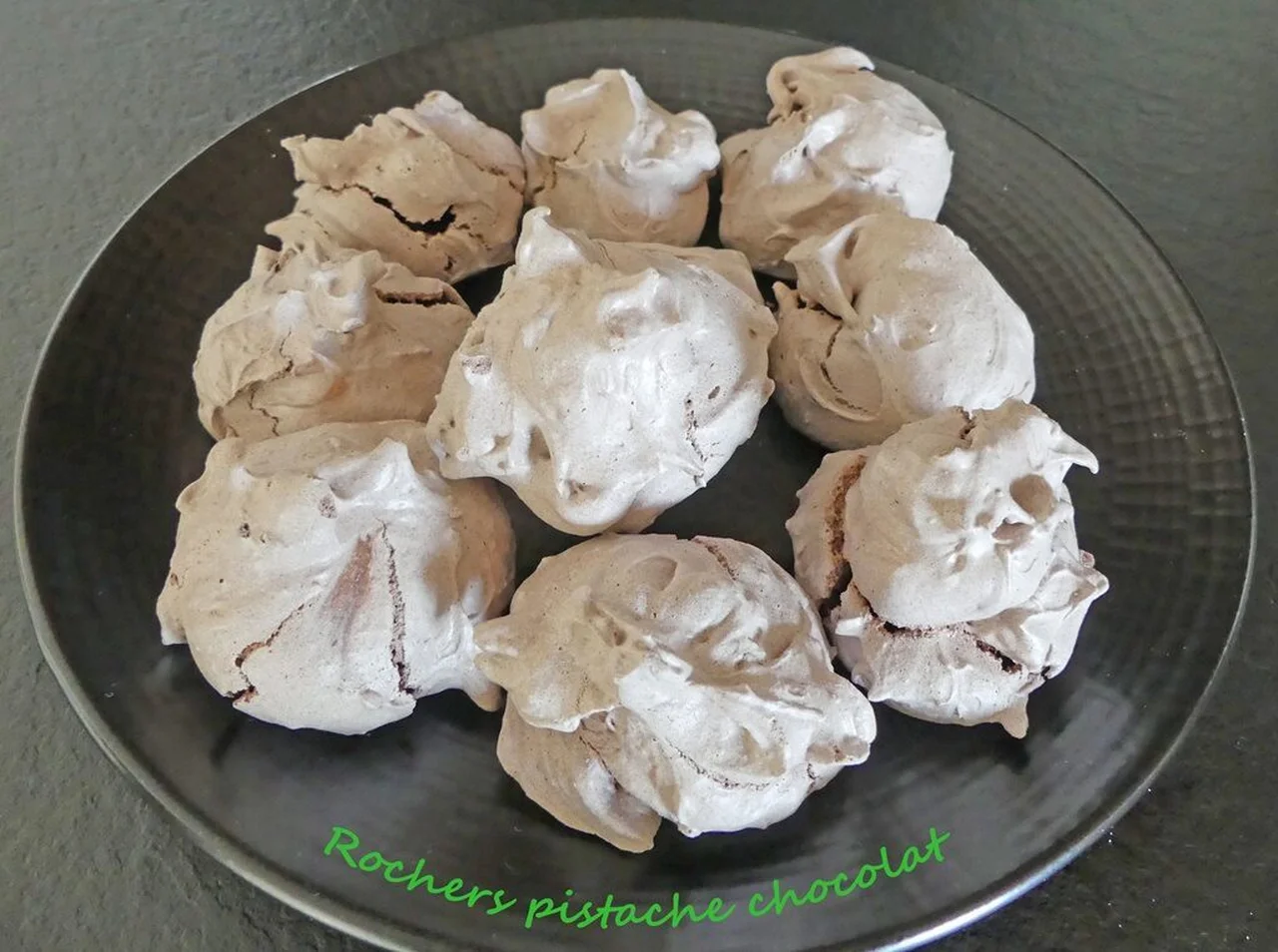 Rochers pistache chocolat
