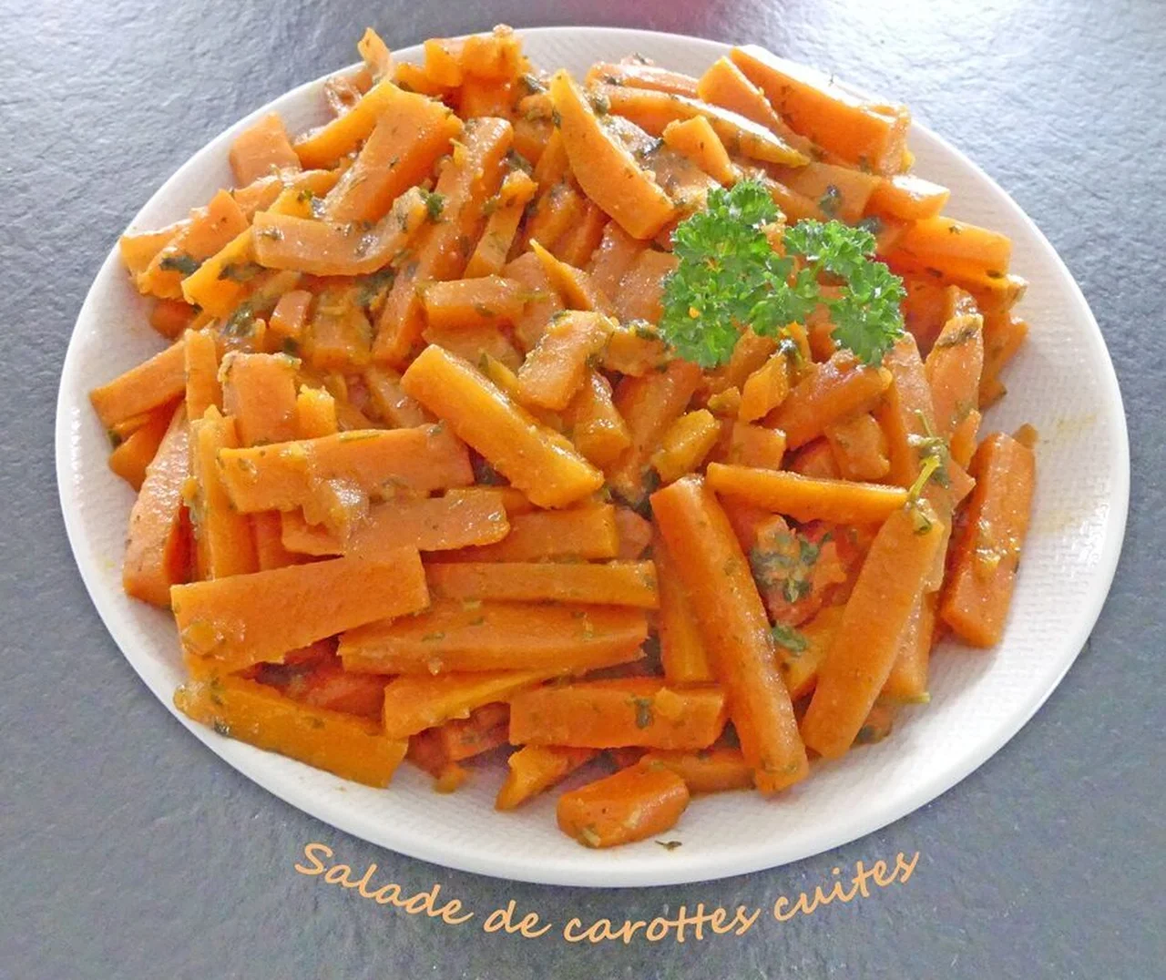 Salade de carottes cuites