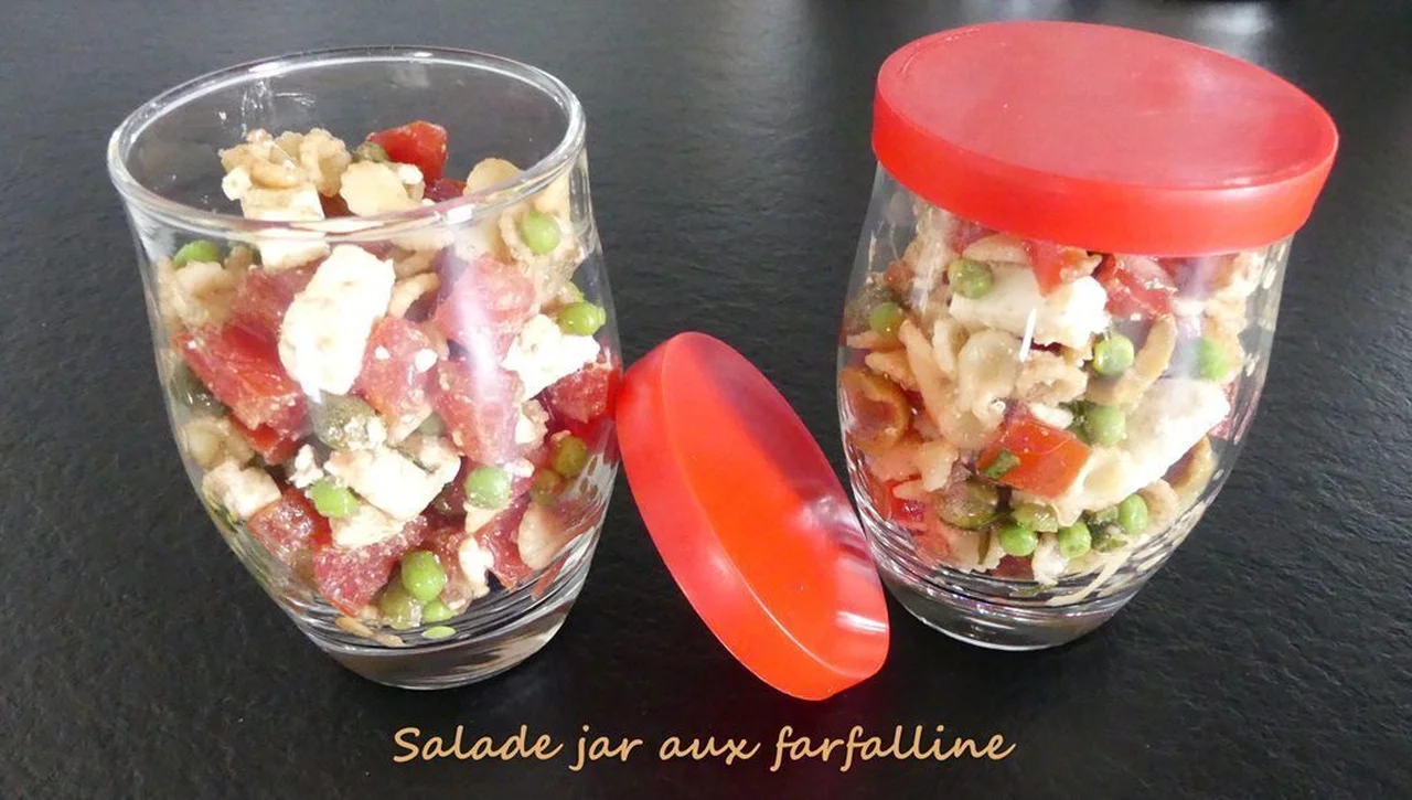 Salade jar aux farfalline