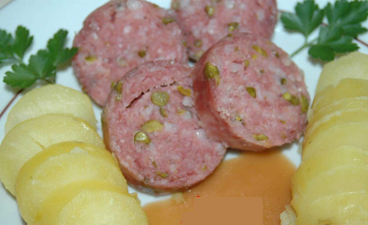 Saucisson de Lyon pistaché au Porto