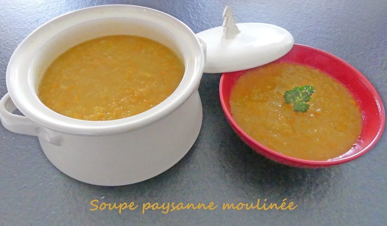 Soupe paysanne moulinée