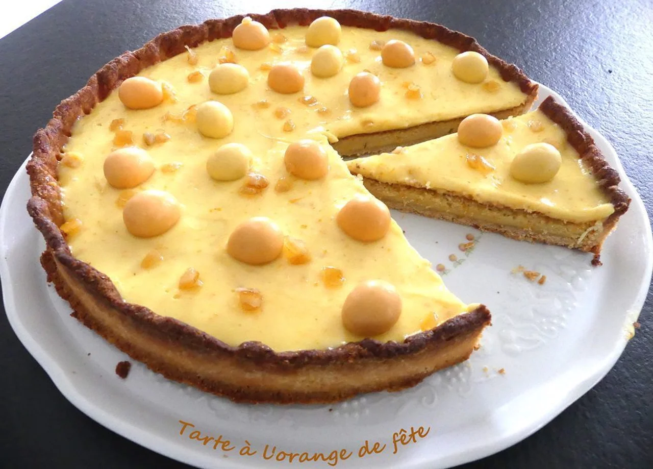 Tarte à l'orange de fête