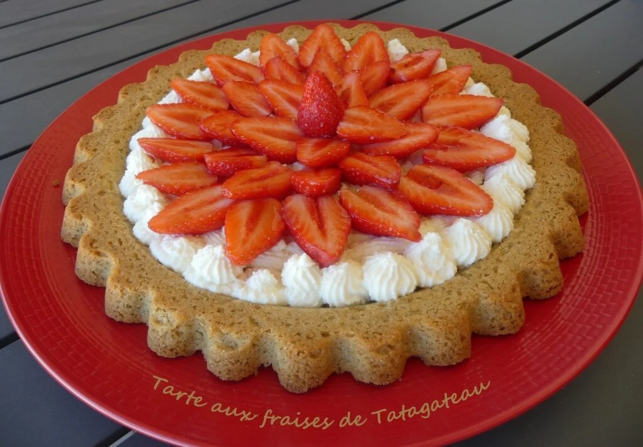Tarte aux fraises de Tatagateau