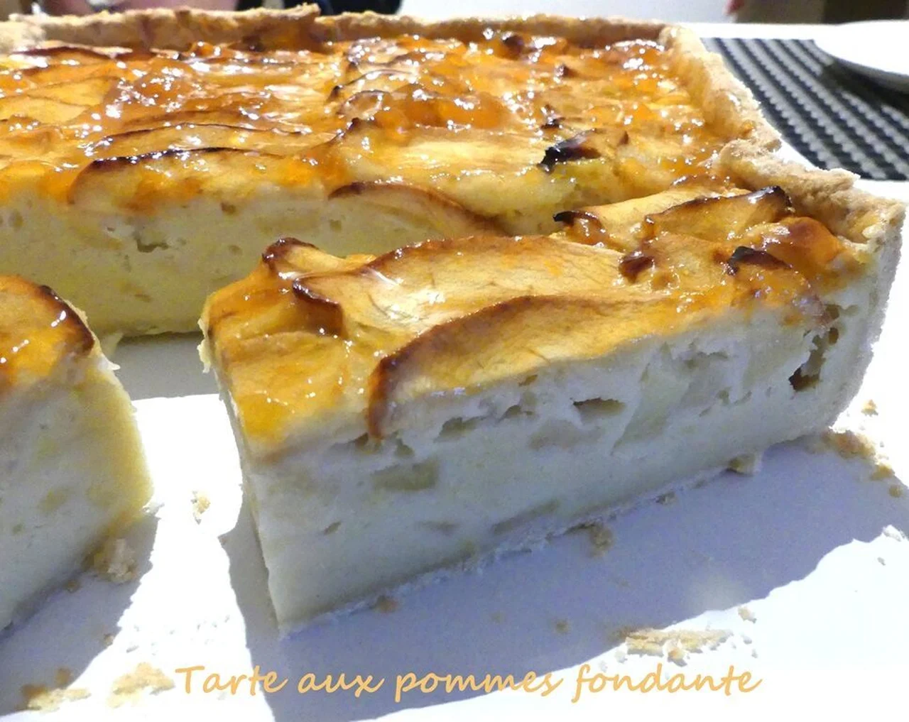 Tarte aux pommes fondante