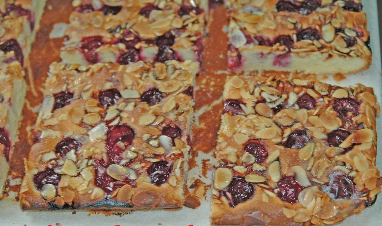 Tarte briochée aux griottes
