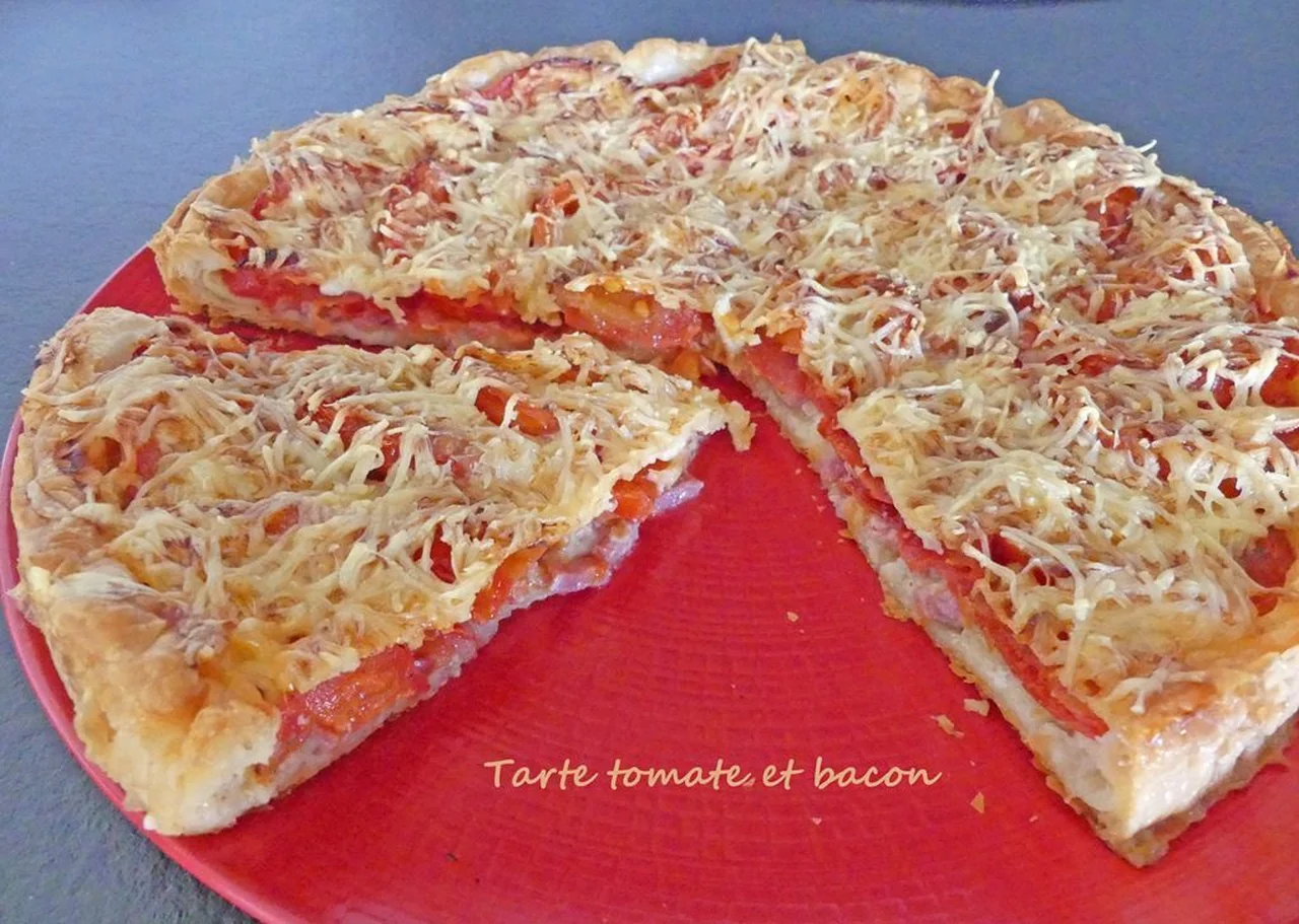 Tarte tomate et bacon