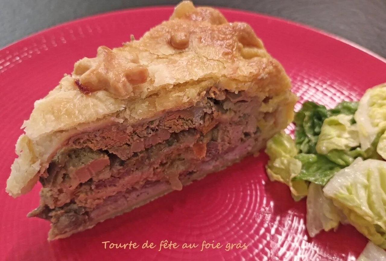 Tourte de fête au foie gras