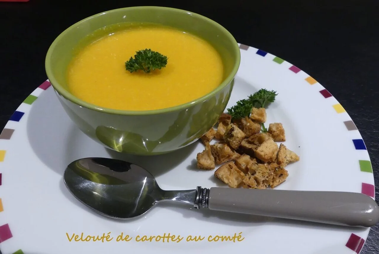 Velouté de carottes au comté