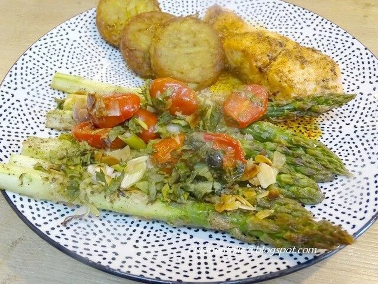 Asperges vertes gratinées au Grana Padano