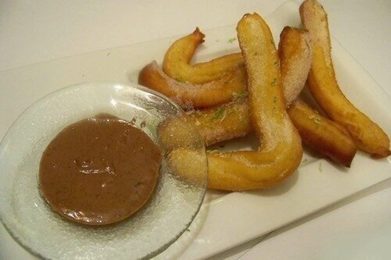 Churros au citron vert et pâte à tartiner