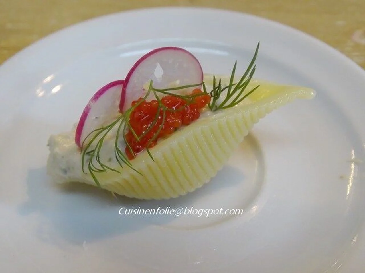 Conchiglioni farcis au thon, ricotta, aneth et citron