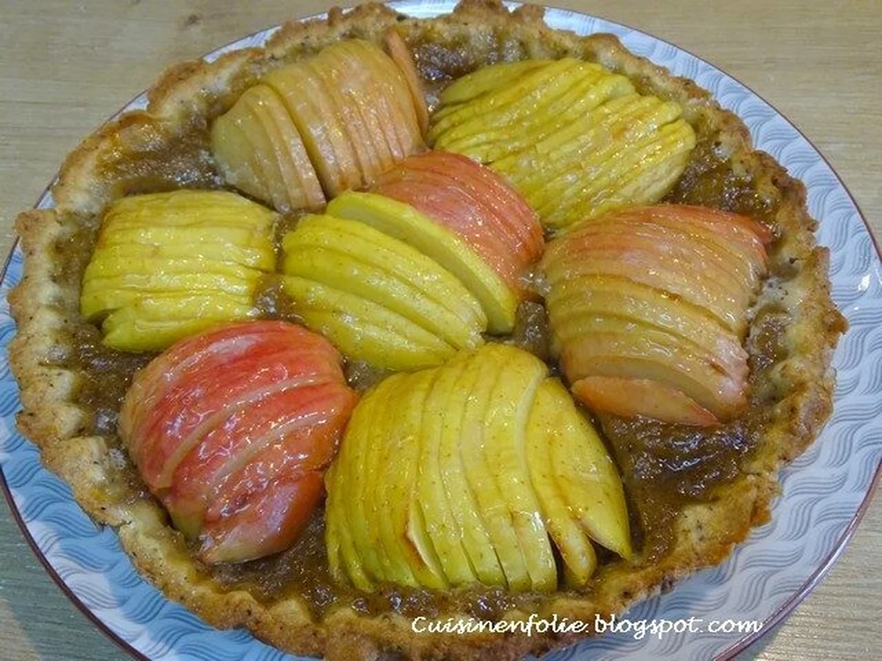 Tarte graphique aux pommes