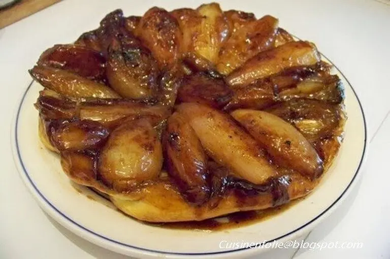 Tatin d'échalotes