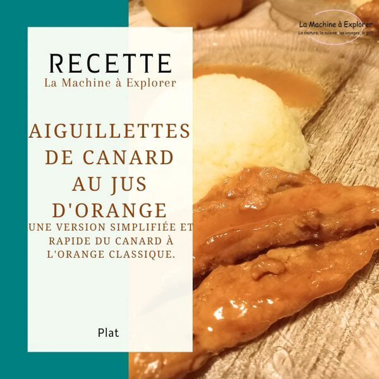 Aiguillettes de canard au jus d'orange