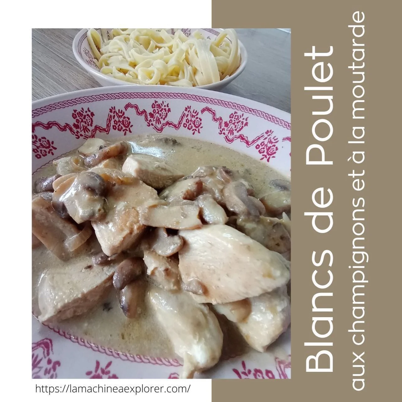 Blancs de poulet aux champignons