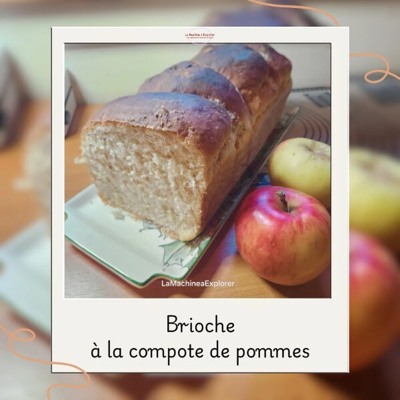 Brioche à la compote de pommes