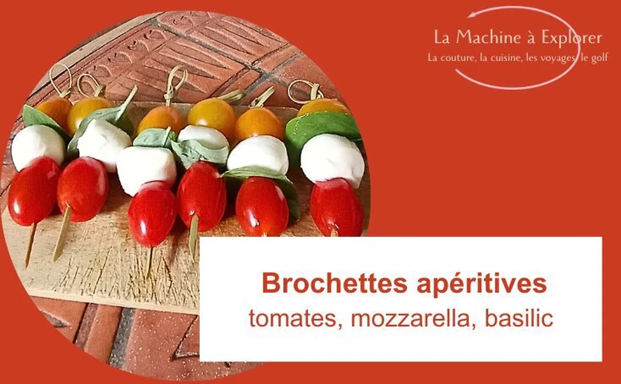 Brochettes apéritives tomates mozza