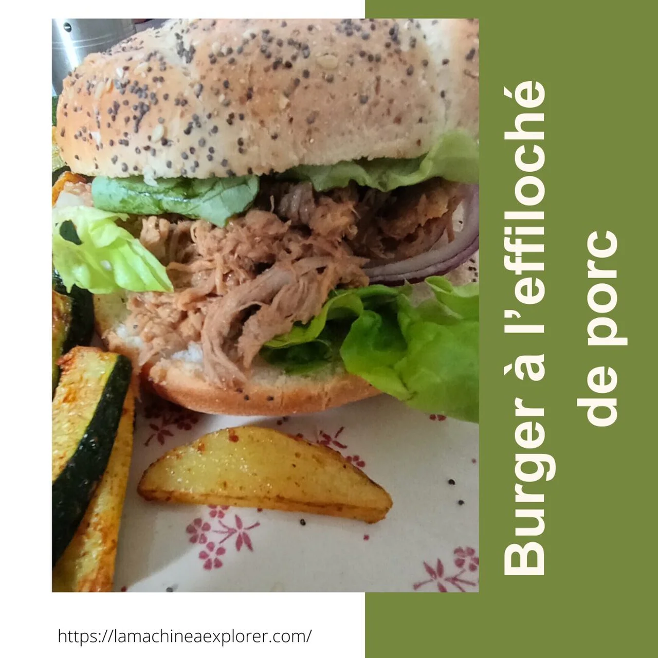 Burger à l'effiloché de porc