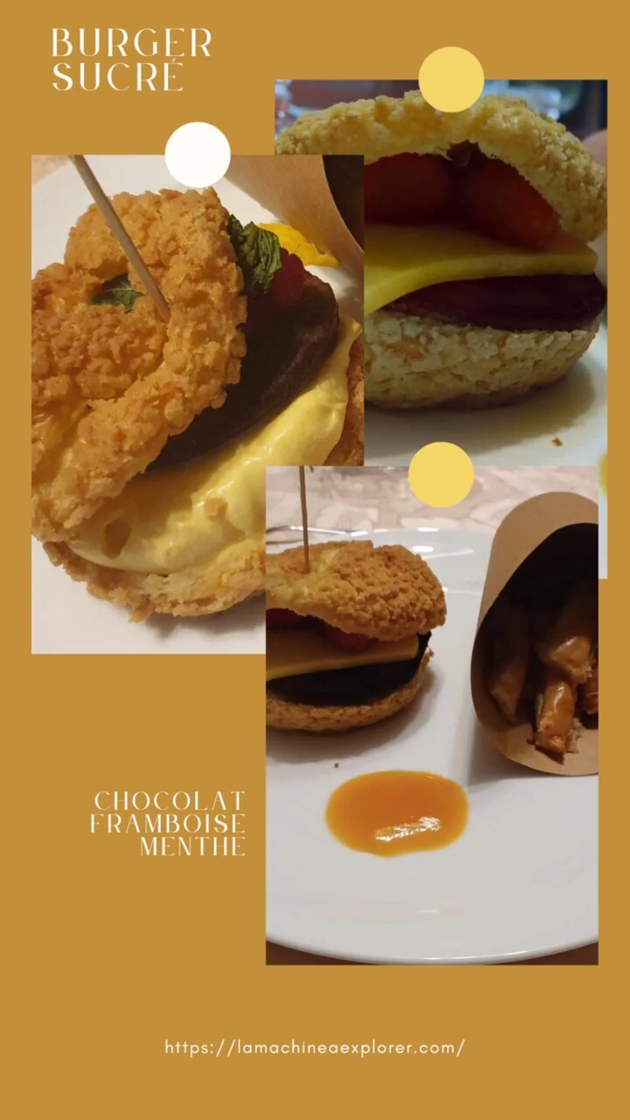 Burger sucré Chocolat Framboise