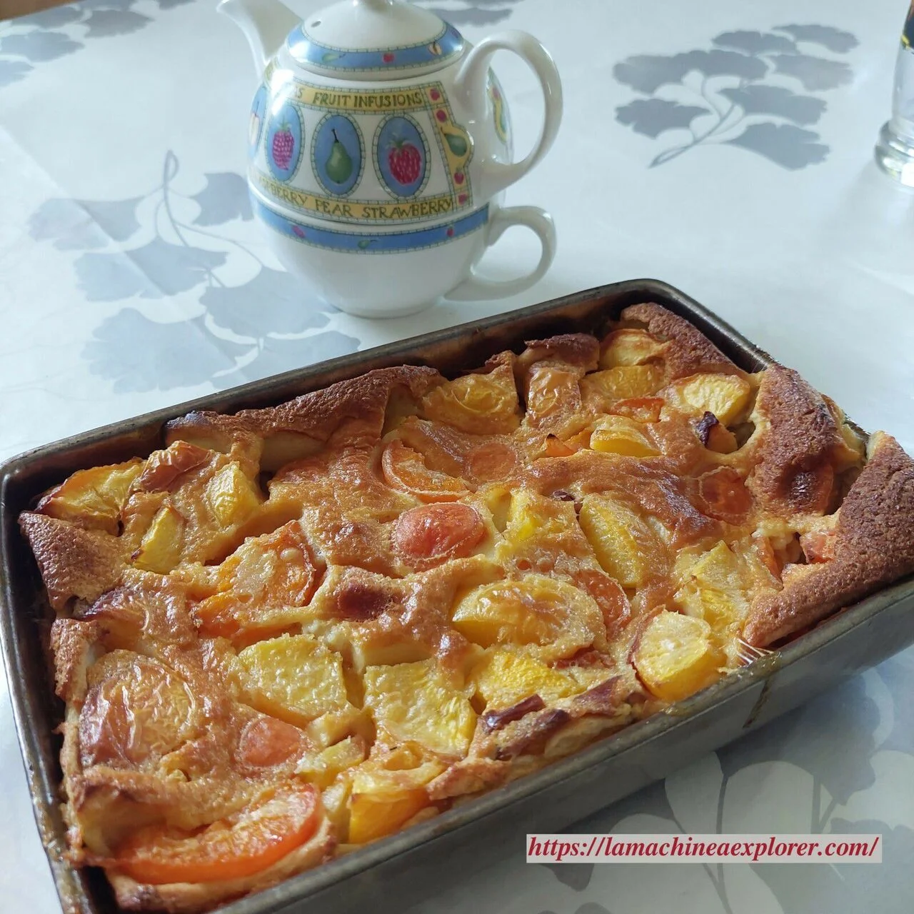 Clafoutis aux abricots et aux nectarines