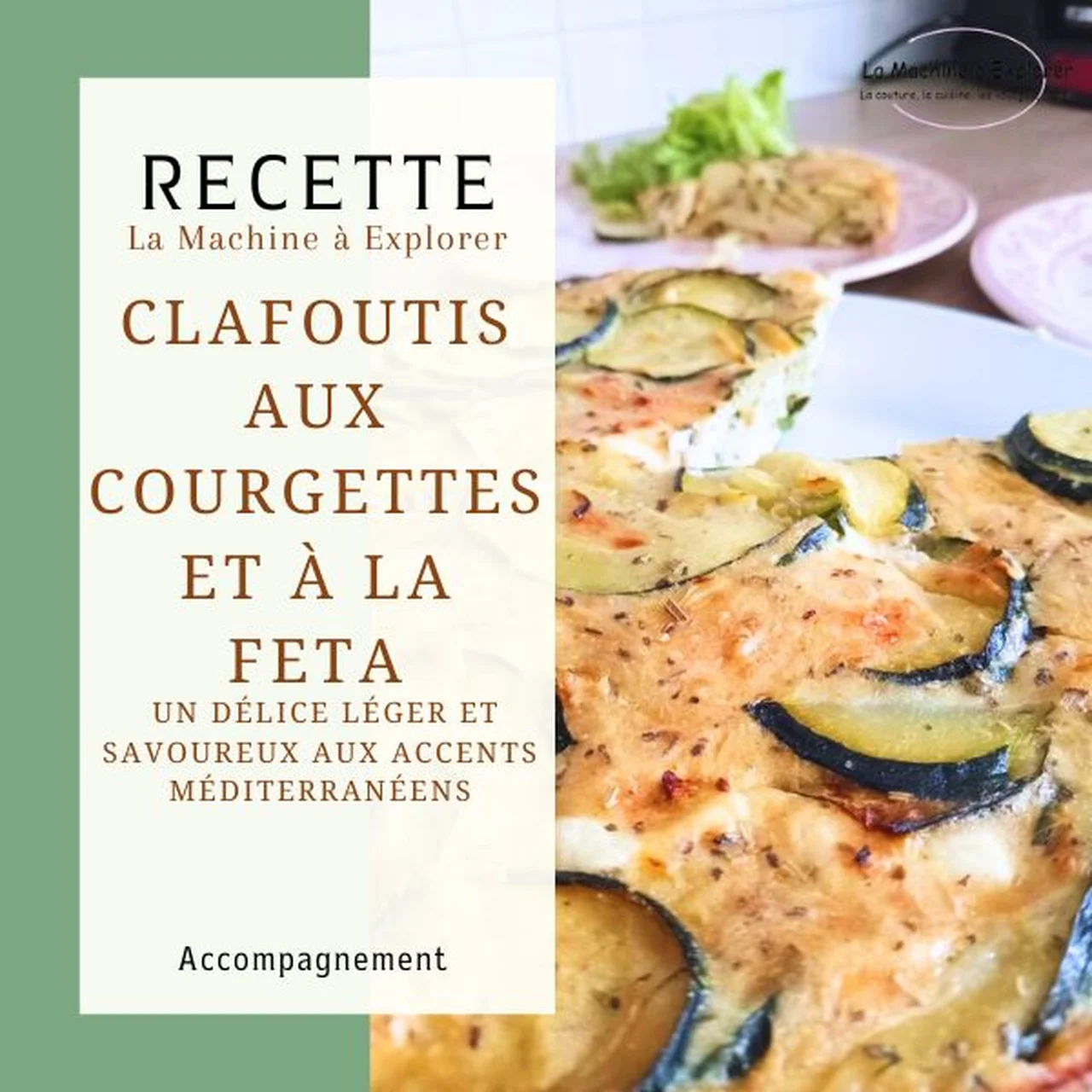 Clafoutis de courgette et féta