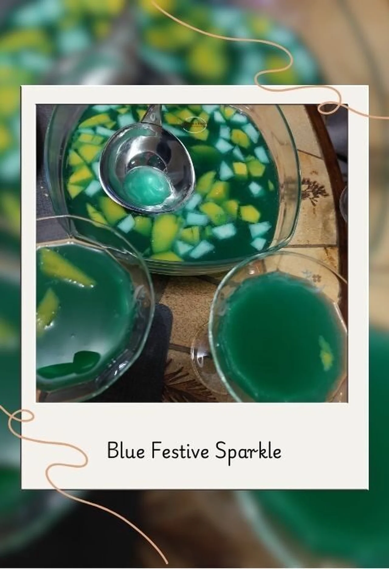 Cocktail blue festive sparkle