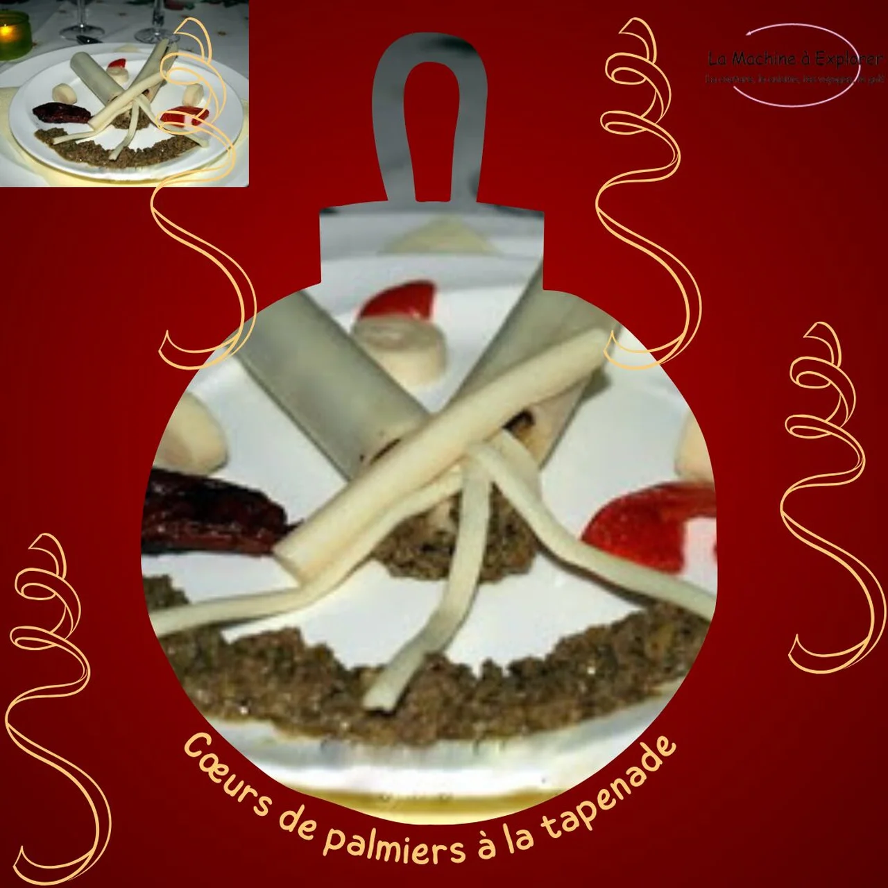 Coeurs de palmier fourrés à la tapenade maison
