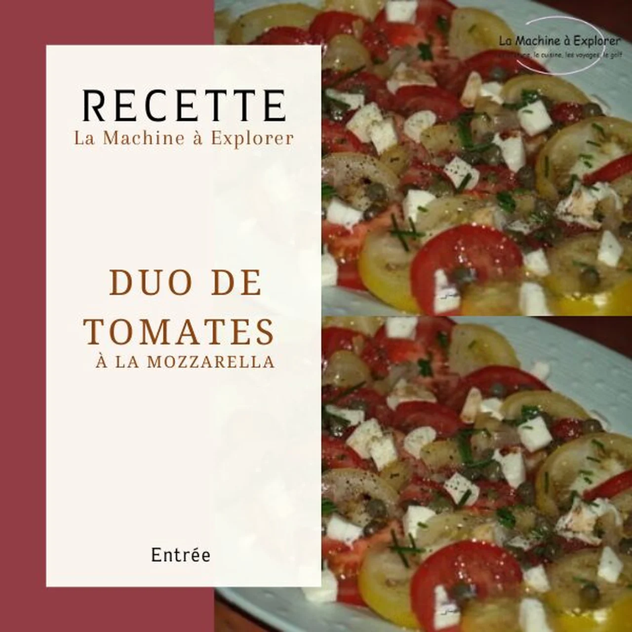 Duo de tomates à la mozzarella