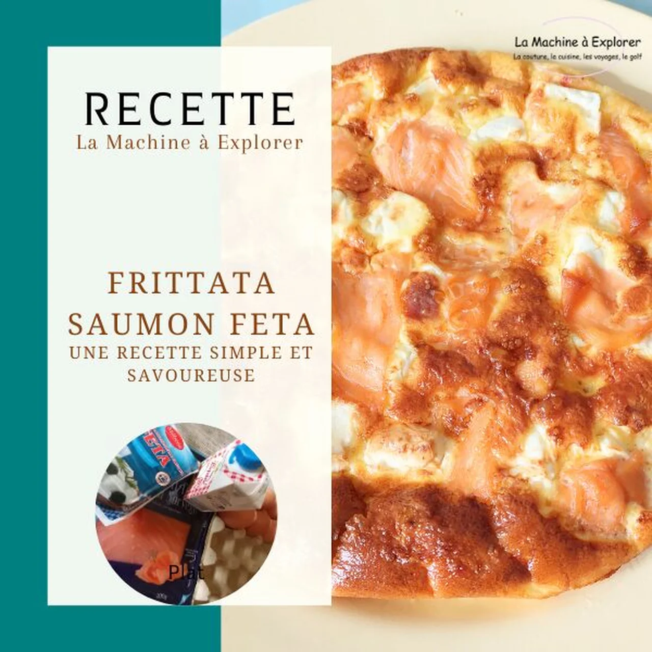 Frittata saumon feta