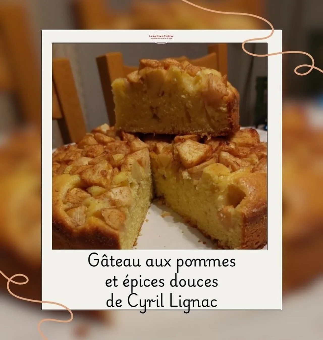 Gâteau aux pommes et épices douces de Cyril Lignac