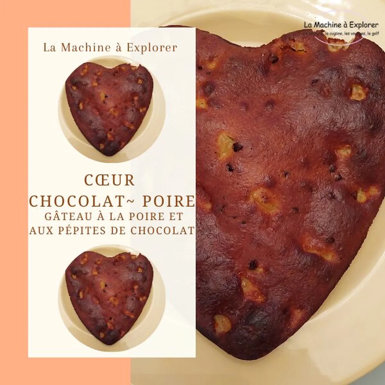 Gâteau poire et chocolat