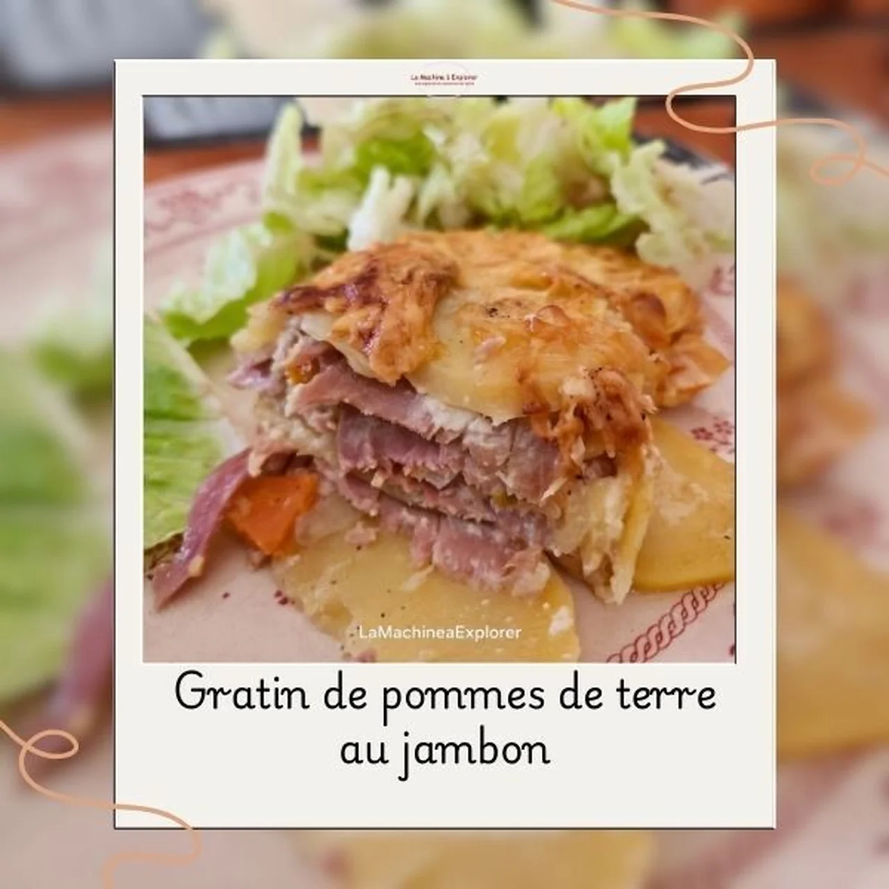 Gratin de pommes de terre au jambon