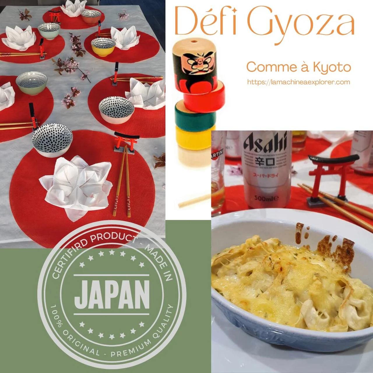 Gyozas épicés au fromage