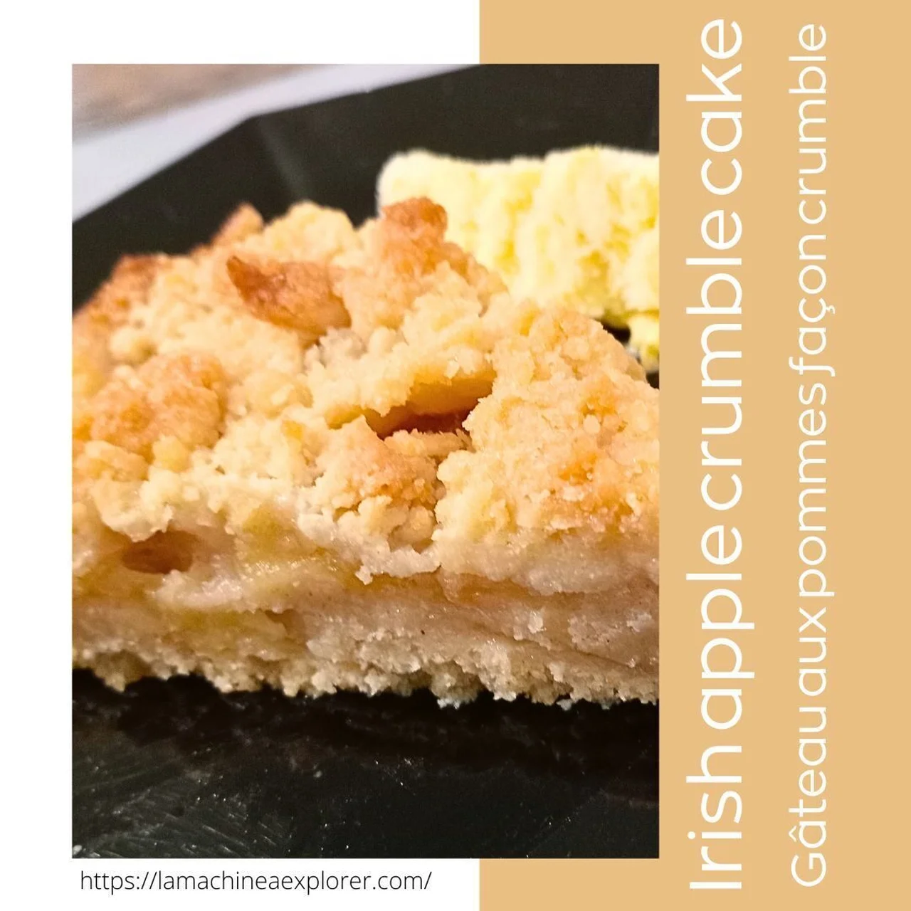 Irish apple crumble cake