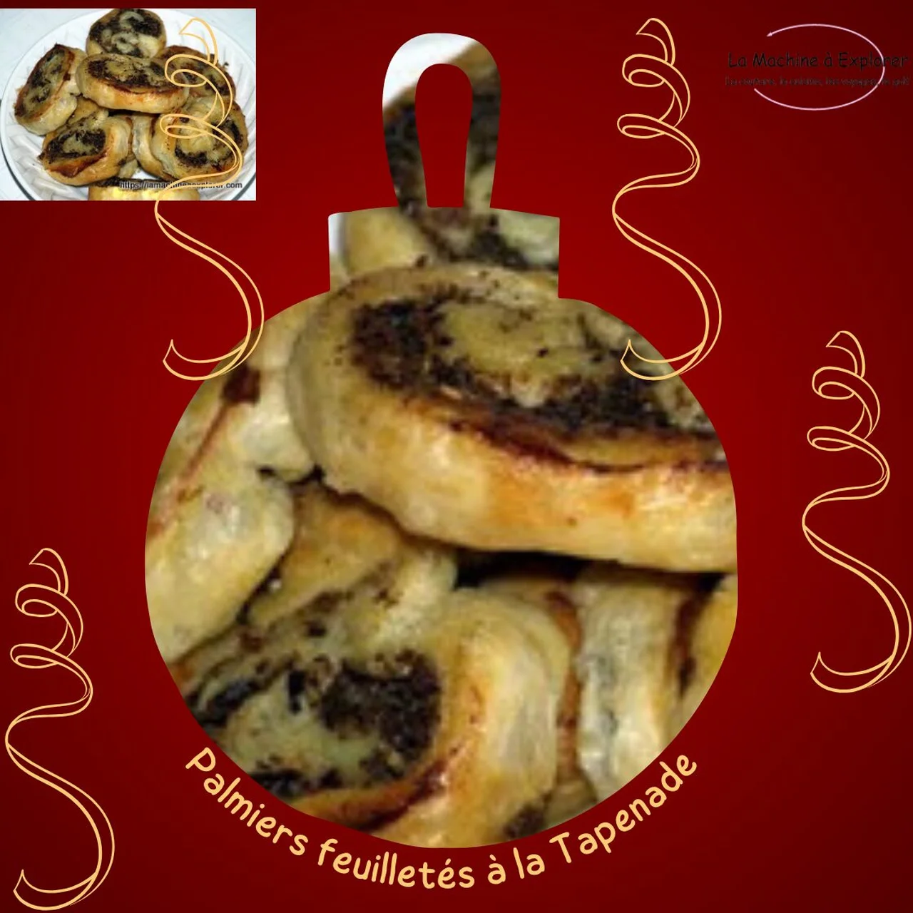 Palmiers feuilletés à la tapenade noire