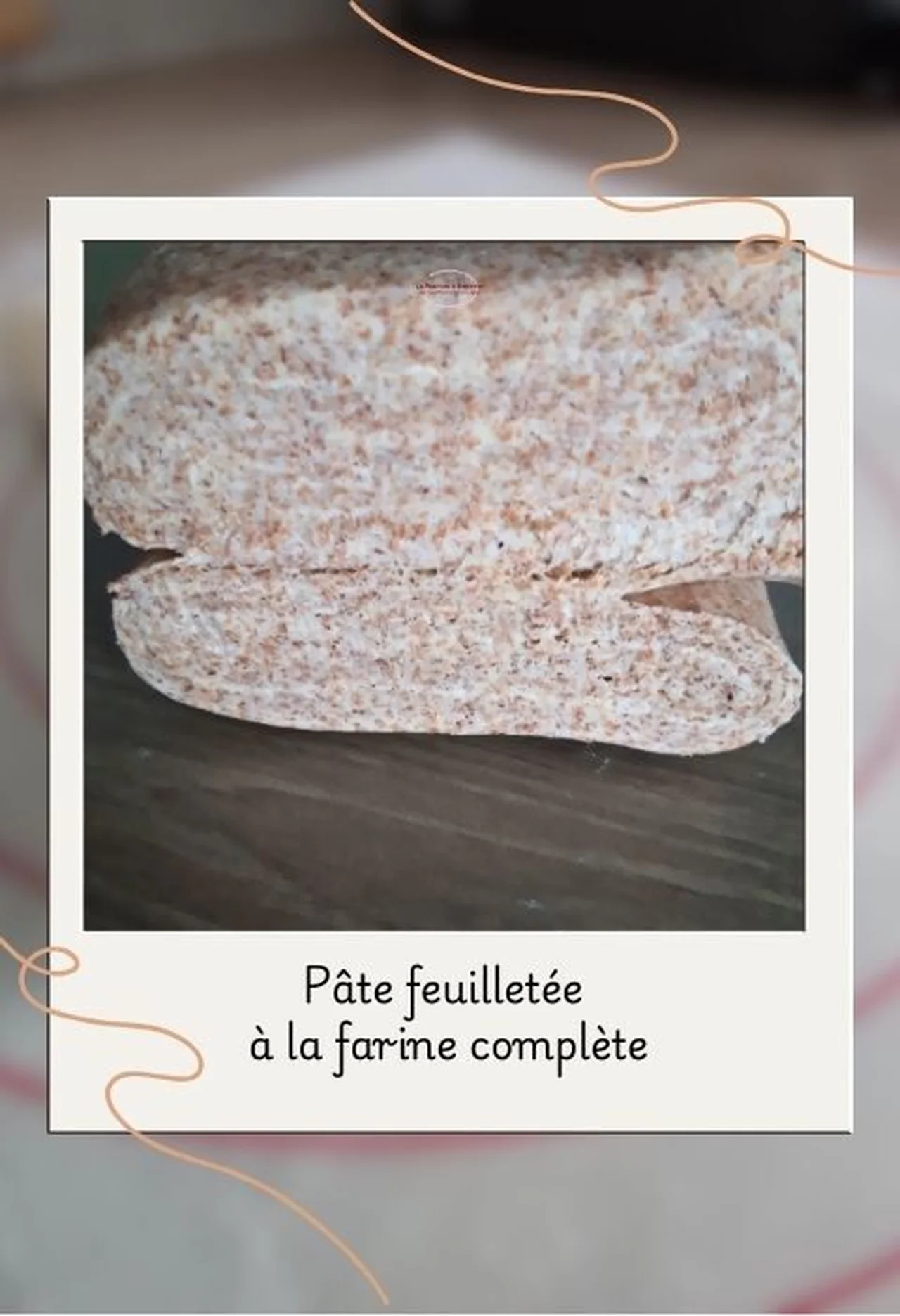 Pâte feuilletée à la farine complète