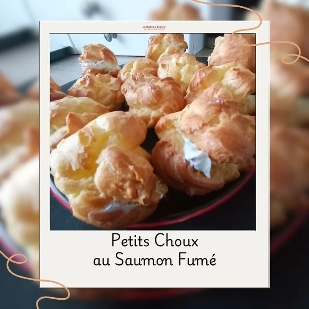 Petits choux au saumon fumé