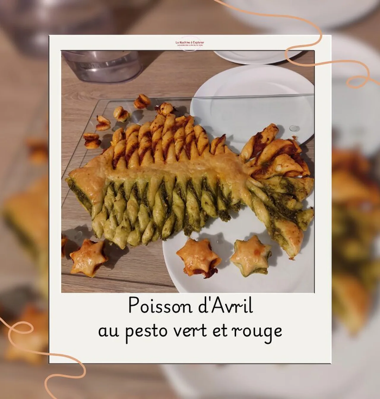 Poisson feuilleté au pesto vert et rouge
