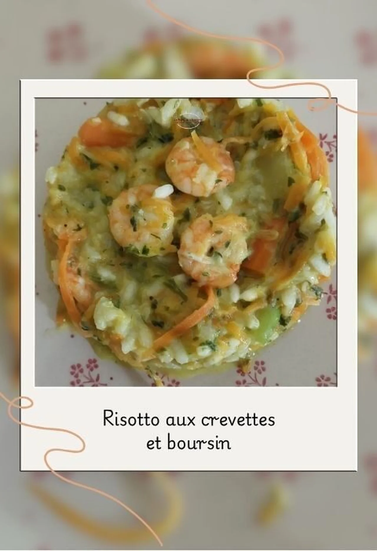 Risotto aux crevettes et au boursin