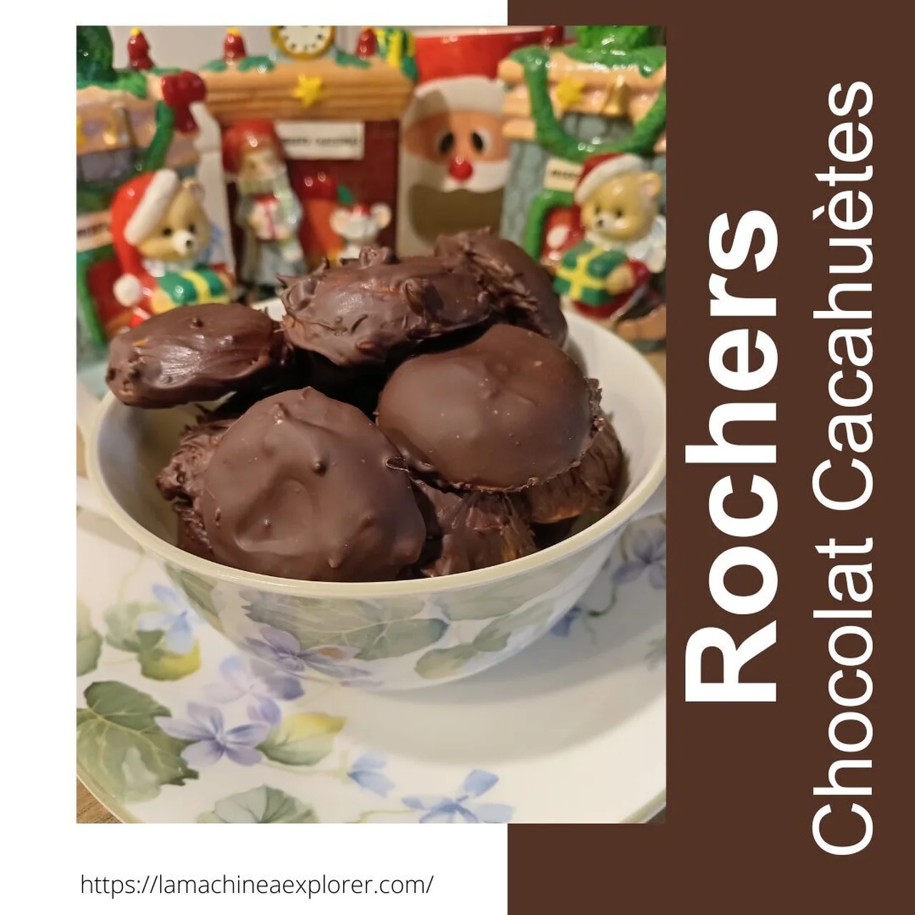 Rochers chocolat cacahuètes