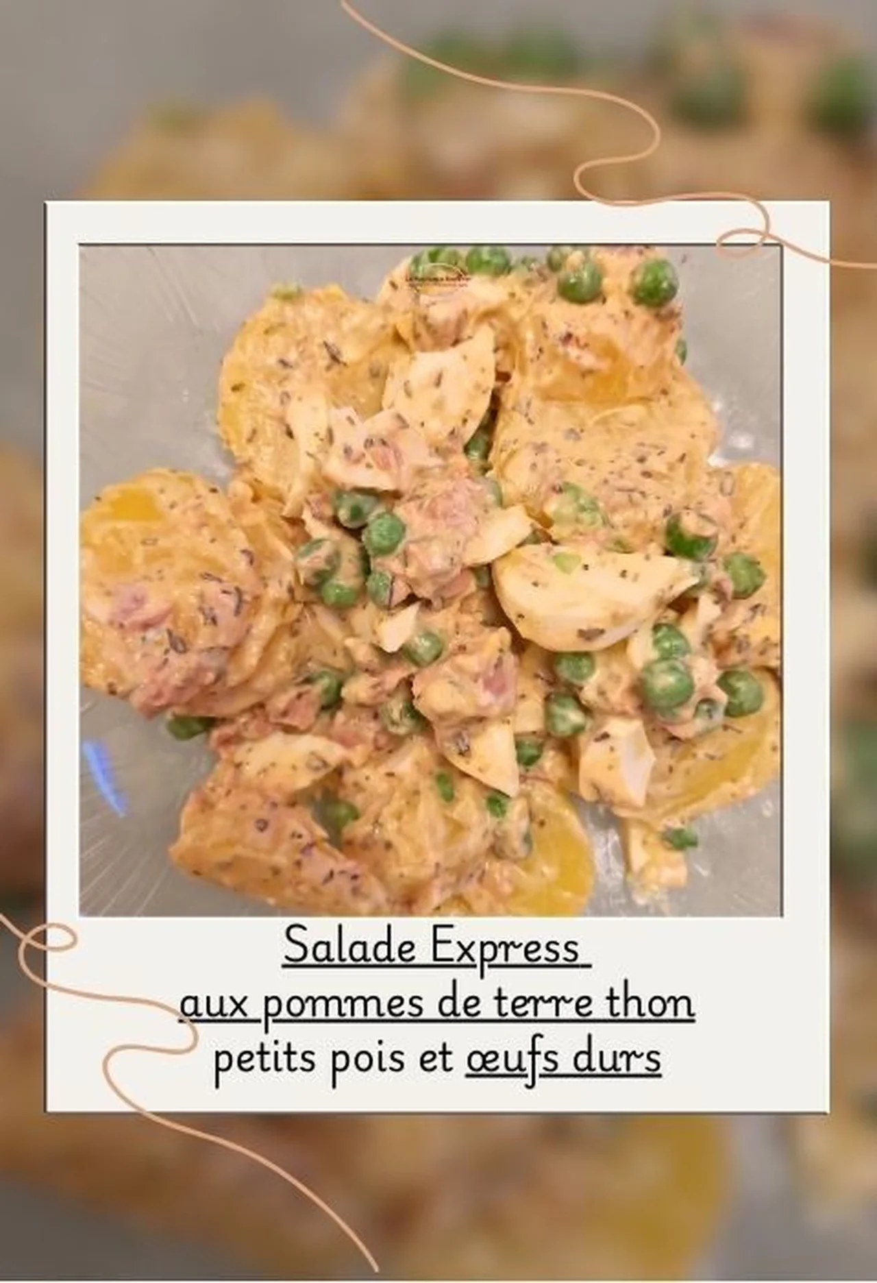 Salade pommes de terre, thon et œufs durs