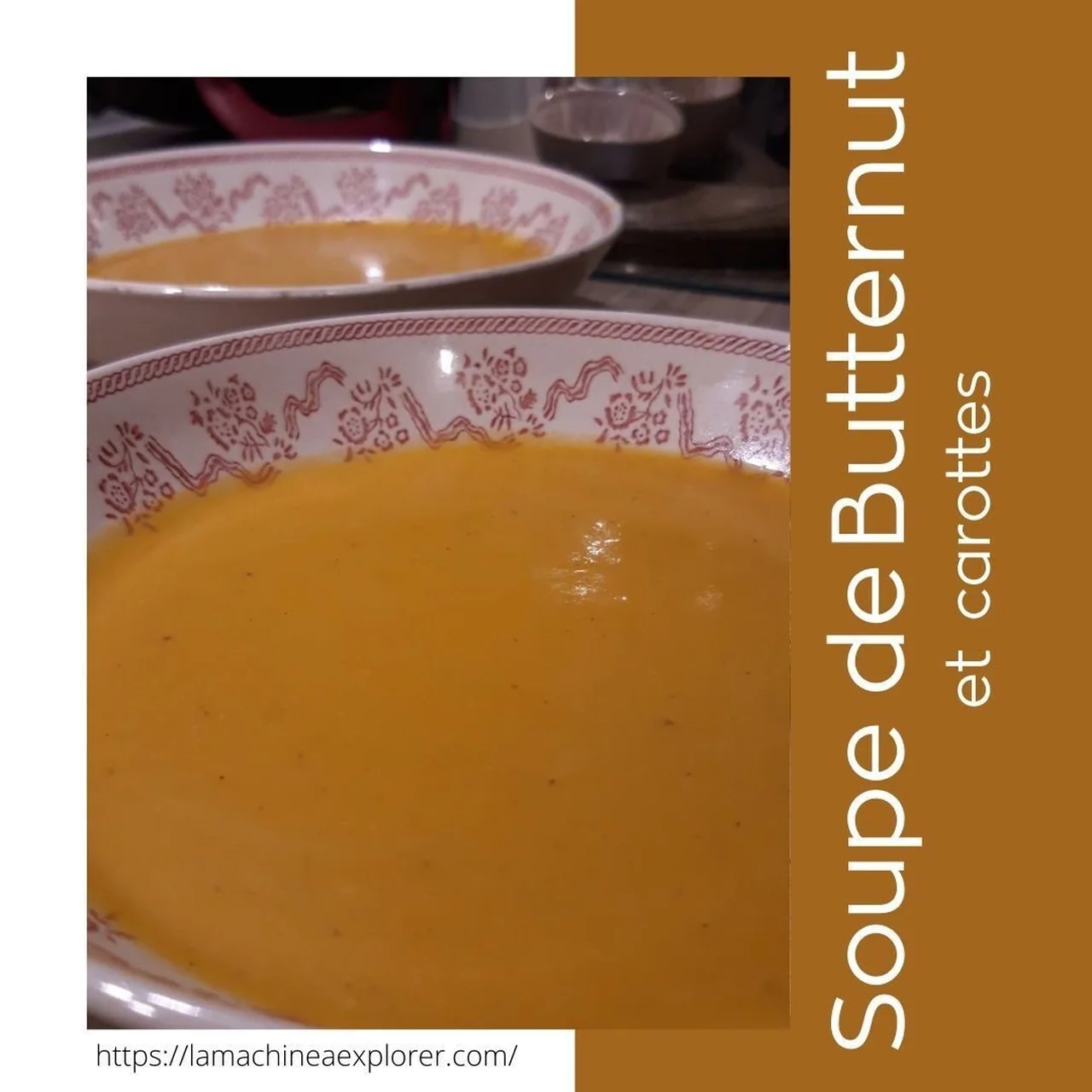 Soupe de butternut et carottes