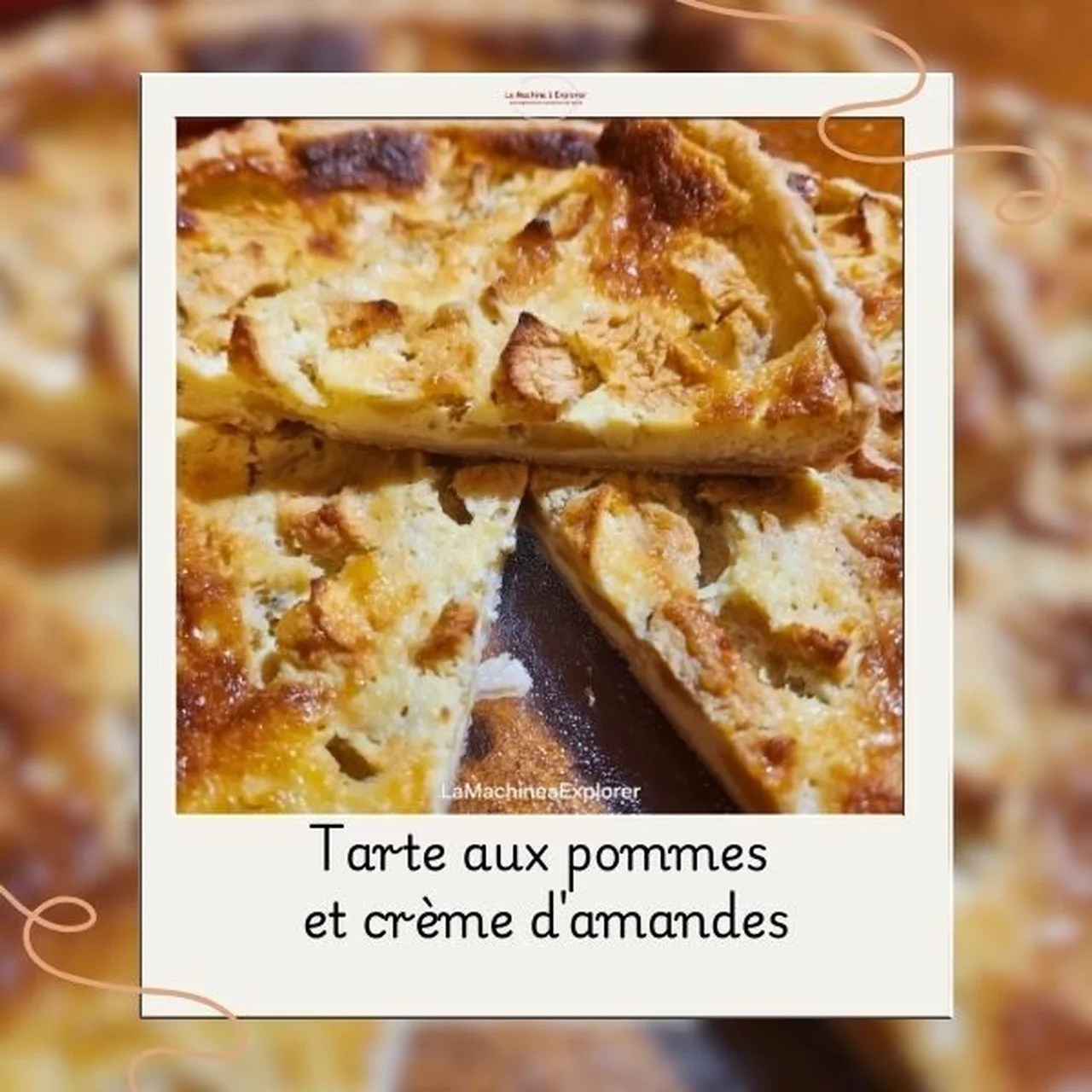 Tarte aux pommes et crème d'amandes