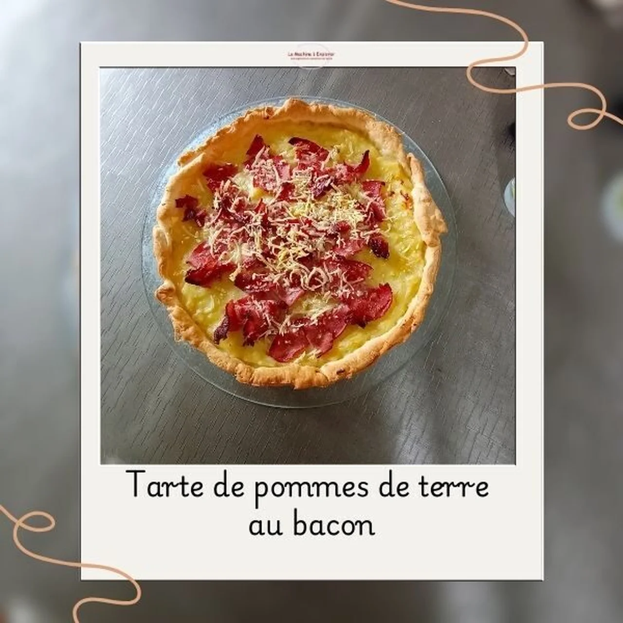 Tarte de pommes de terre au bacon