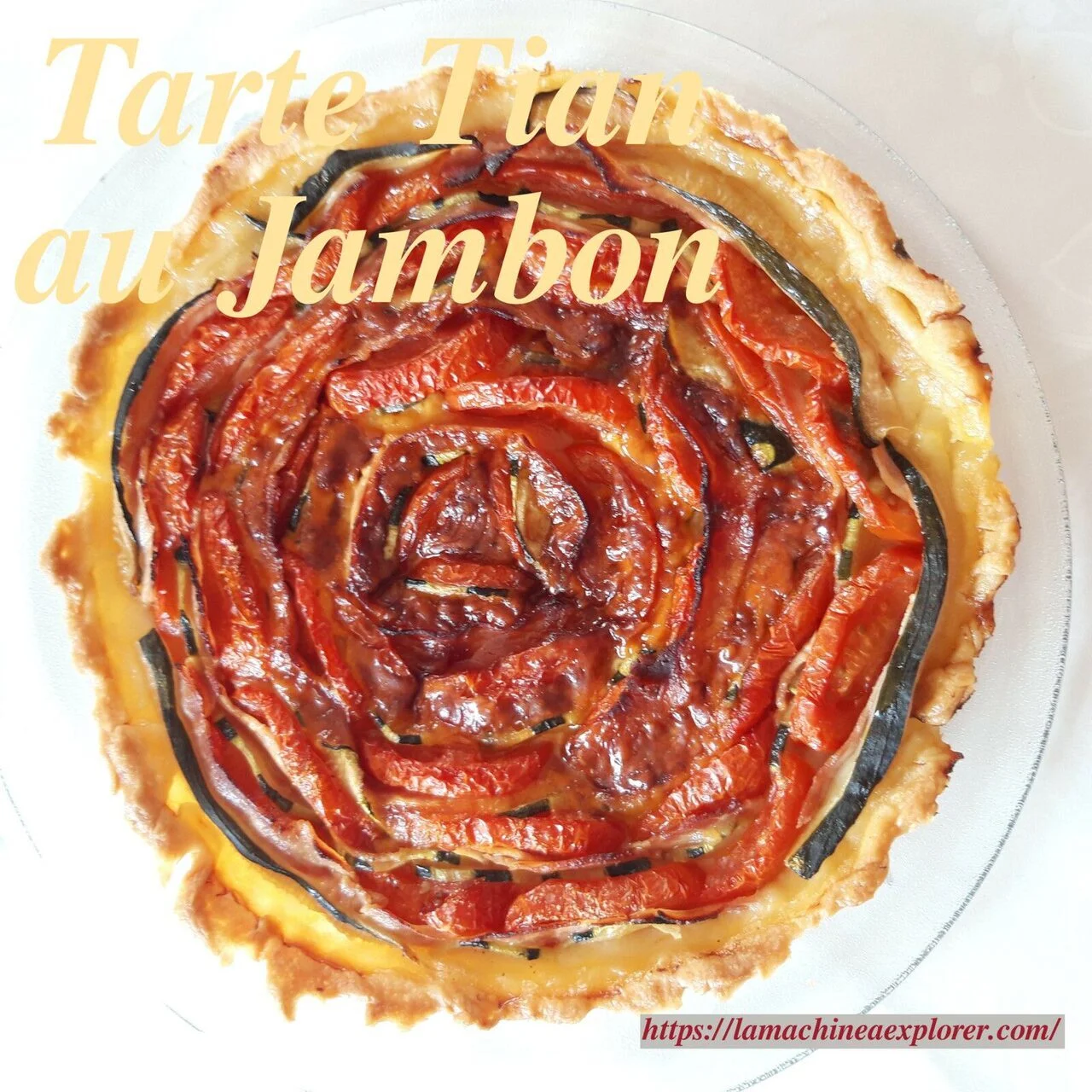 Tarte tian au jambon