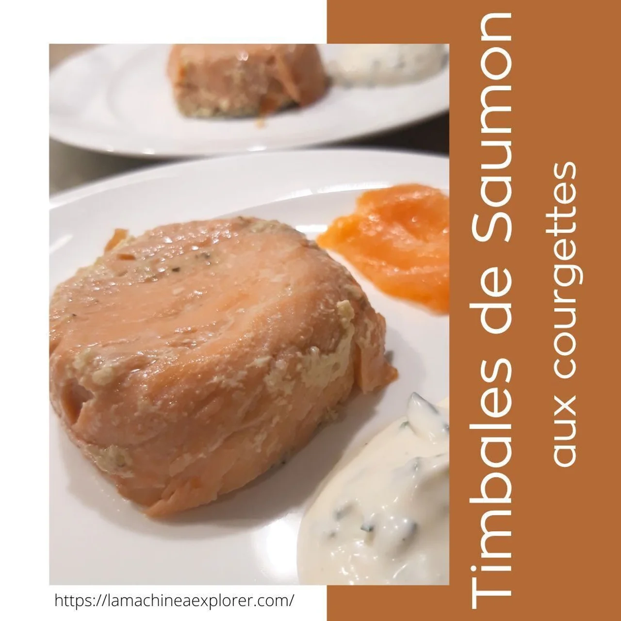 Timbales de saumon aux courgettes