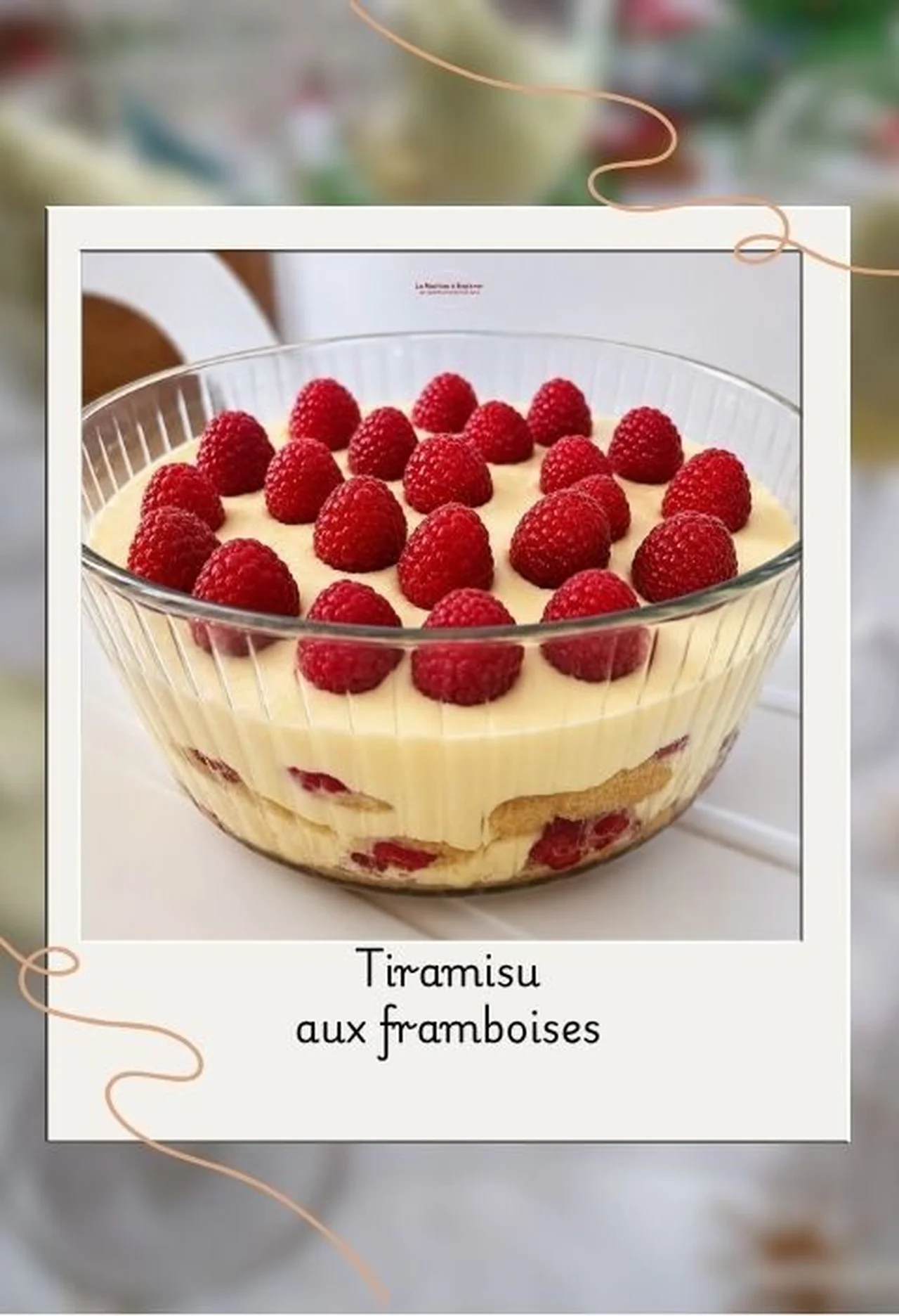 Tiramisu aux framboises
