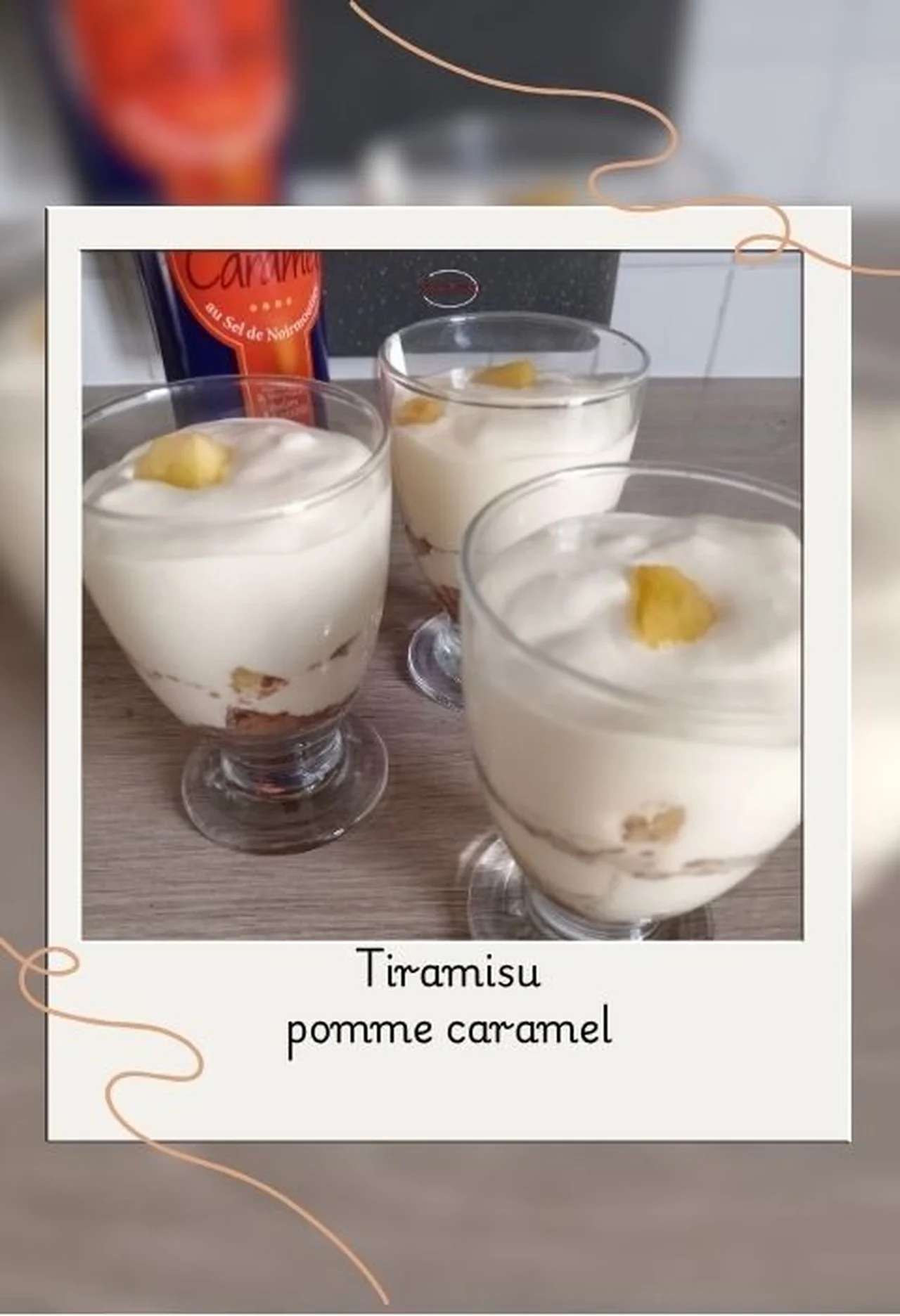 Tiramisu pommes beurre salé