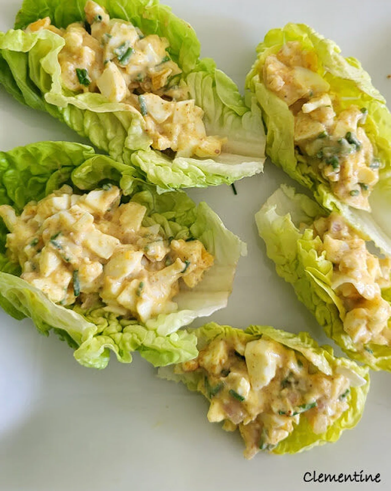 Barquettes de salade aux œufs